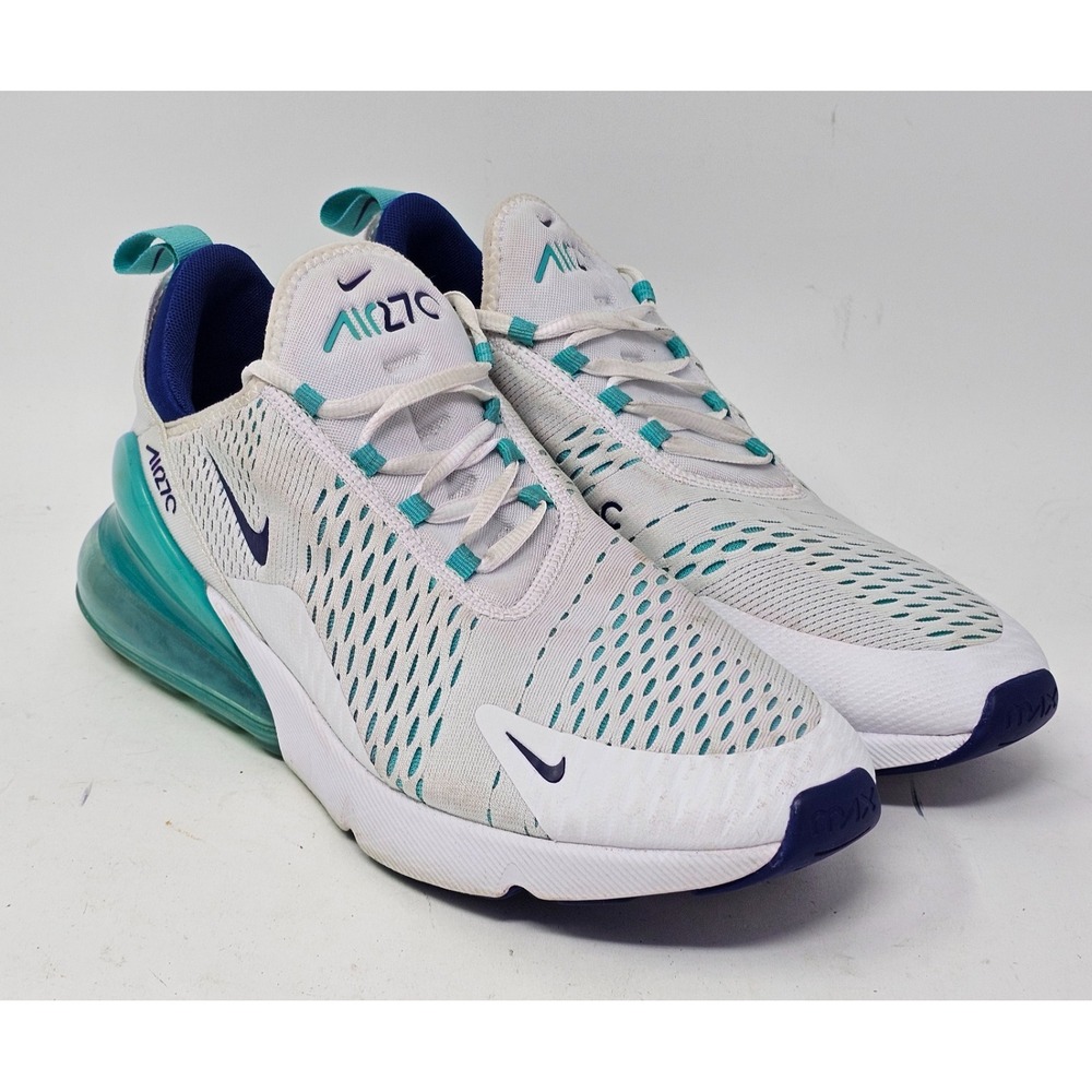 Nike Air Max 270 White Hyper Jade Men's Size 9.5 Running Shoes CI2451-100